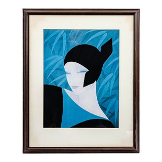 Vintage Ichiro Tsuruta Lithograph Print From the "Classical Elegance" Series For Sale