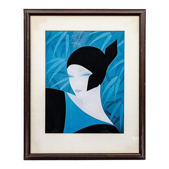 Vintage Ichiro Tsuruta Lithograph Print From the "Classical Elegance" Series For Sale