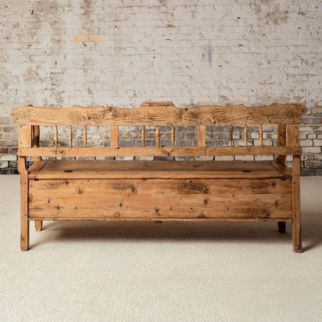 19th Century French Alsace Farm Bench For Sale In Birmingham - Image 6 of 12