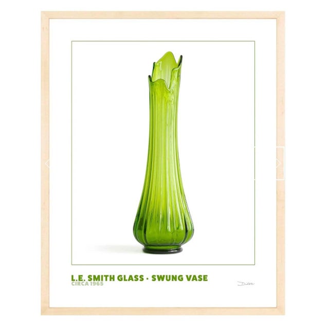 l.e. Smith Swung Vase - Mid-Century Design Photography (16x20 Framed Print) For Sale