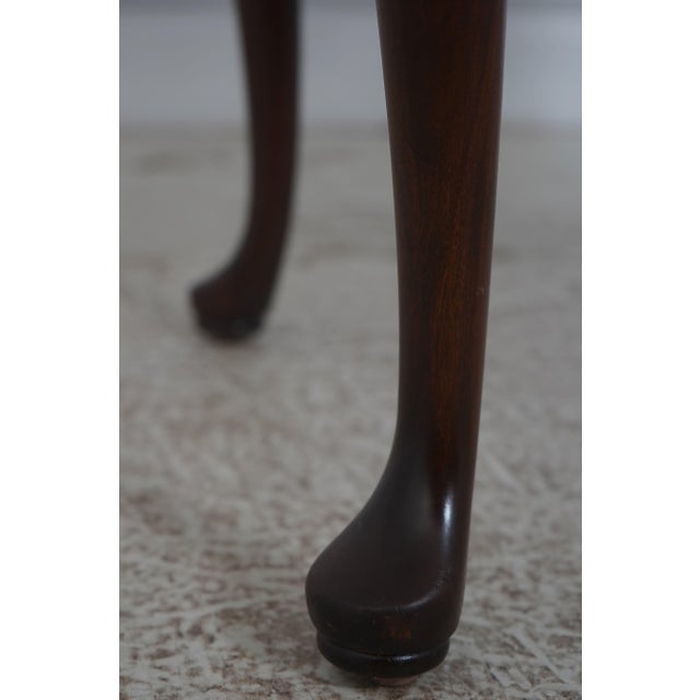 Harden Cherry Queen Anne Style Lowboy W. 4 Drawers For Sale - Image 9 of 18