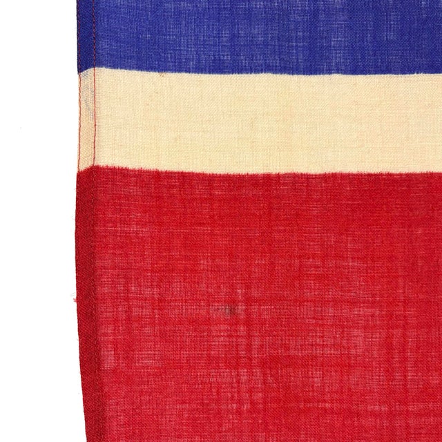 Vintage Wool Printed Union Jack Flag For Sale - Image 4 of 5