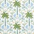 Not Yet Made - Made To Order Sample - Schumacher Island Palm Indoor/Outdoor Fabric in Blue & Green For Sale - Image 5 of 5