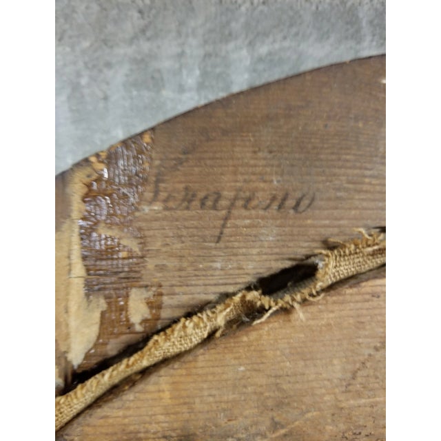 18th century Italian still life oil on canvas painting in period frame. This is one of two that are listed.