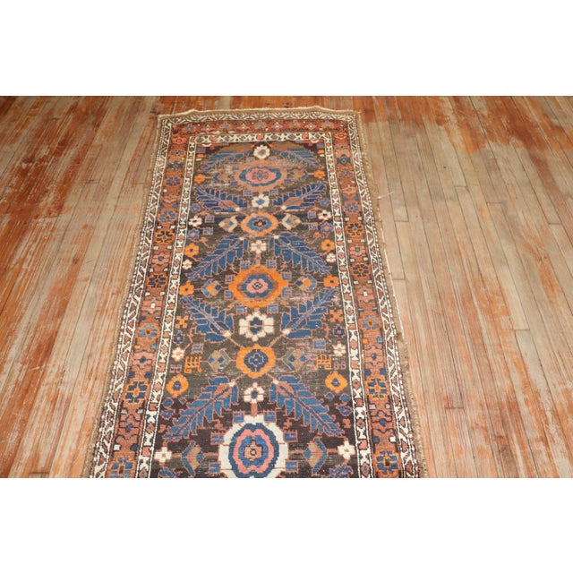 Early 20th Century Antique Kurd Runner, 3'3'' X 12' For Sale - Image 5 of 7