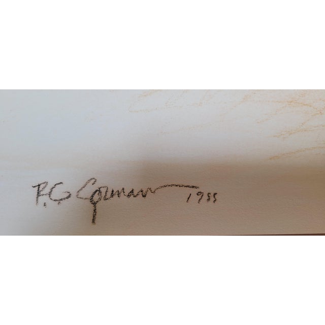 Woman with Blue Blouse - 1985 (could be 1983) This is an original pastel by R.C. Gorman. This piece is unframed and in its...