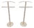 Set of 2 Postmodern Stainless Steel Servero Valet Stands by Zack Design, Germany '90s For Sale