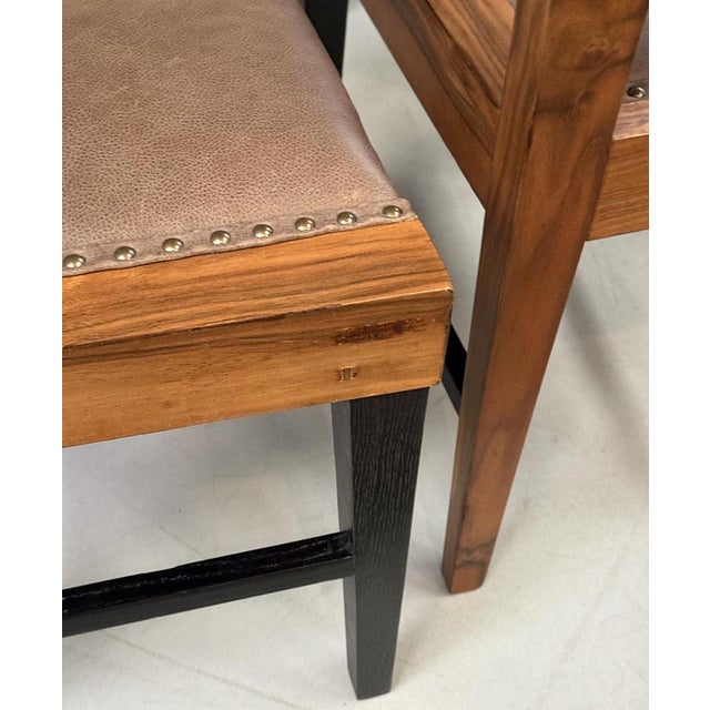 Czech Art Deco Dining Table with Chairs, 1930s, Set of 7 For Sale - Image 18 of 18