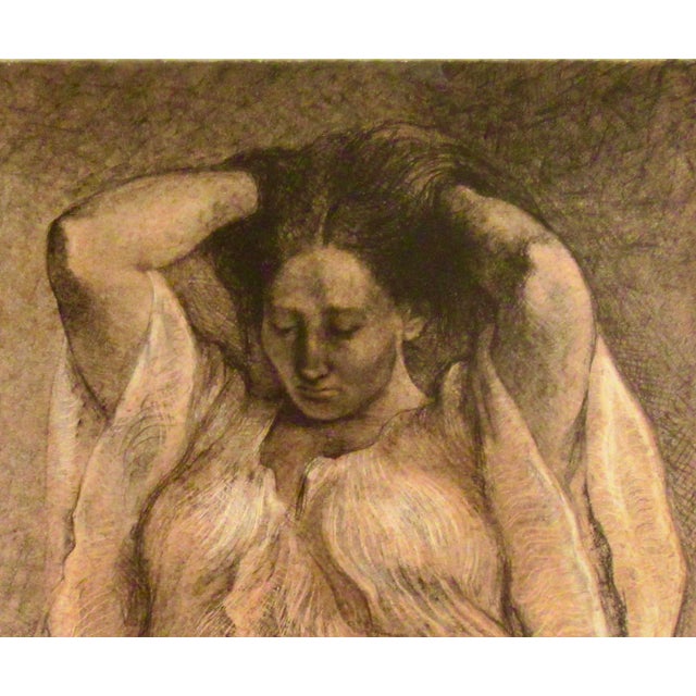 Francisco Zúñiga "Silvia" Large Original Color Lithograph 1980 Reproduction Print For Sale - Image 4 of 7