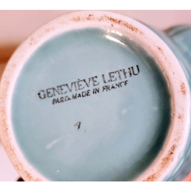 1940s Cafetiere Genevieve Lethu Porcelain Tea Pot For Sale - Image 11 of 12
