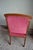 Art Deco Oak Armchair with Red Velvet For Sale - Image 4 of 7