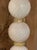 Early 21st Century Pair of Modern Murano Glass Ball Form Lamps in Pearl Pink and Gold For Sale - Image 5 of 6