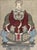 A richly detailed and evocative hand-painted 19th-century Chinese ancestral portrait, capturing the dignified presence of...