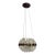 Currey & Company Modern Small Brass and Glass Coquette Chandelier For Sale