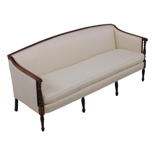 Hickory Chair Co. Sheraton Style Upholstered Sofa For Sale