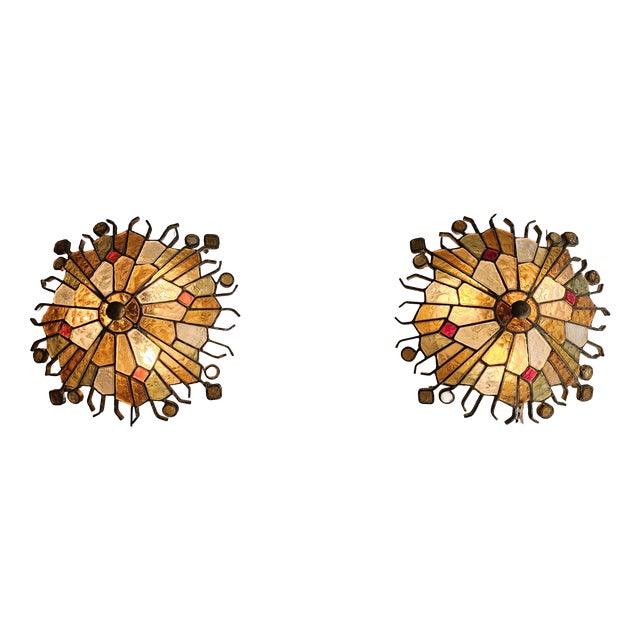 Wall Lamps by Albano Poli for Poliarte, 1970s, Set of 2 For Sale