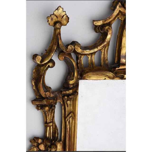 Wood George III Period Giltwood Mirror, England, 18th Century For Sale - Image 7 of 7