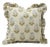 Fabdivine Indian Block Print Frill Cushion Cover 14x14 Inch Pure Linen- Rishi For Sale
