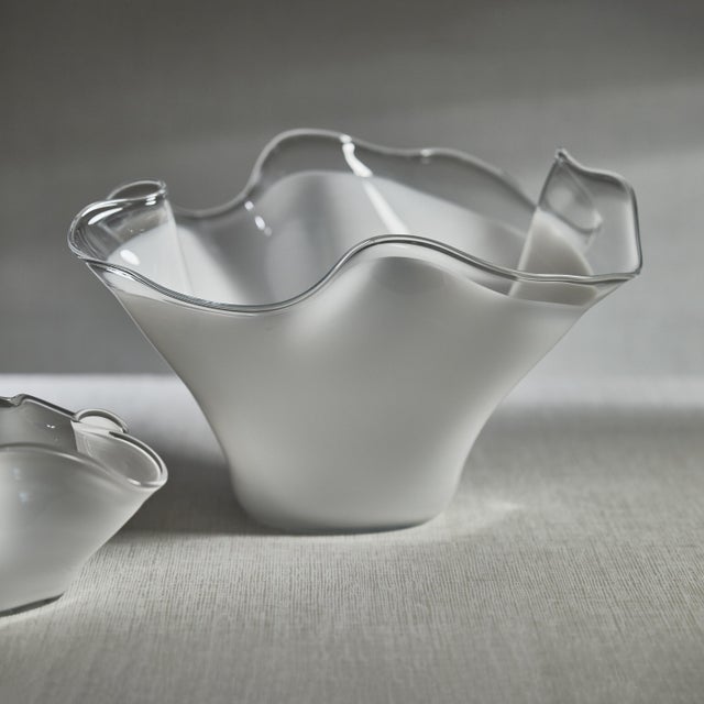 Transforming the ordinary into something extraordinary, our wave glass bowl shines in its individuality and uniqueness....