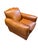 A vintage French Art Deco-style leather club chair manufactured by Henredon for Ralph Lauren Home from their 1990s or...
