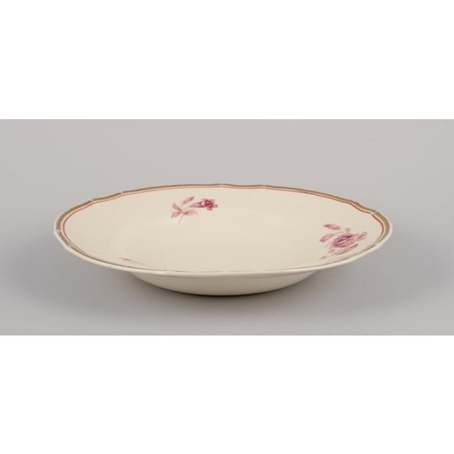 Deep Myrna Faience Plates, 1940s, Set of 7 For Sale - Image 6 of 7