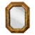 Asian Style Gilt Octagonal Mirror For Sale