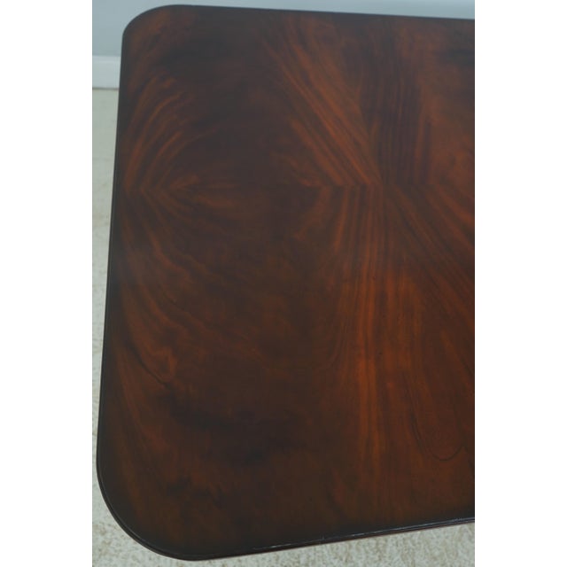 1990s Maitland Smith Figural Mahogany Dining Room Table For Sale - Image 5 of 18