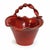 A striking signed Owens Pottery basket from North Carolina, dated 1998. This hand-thrown pottery basket features a rich...