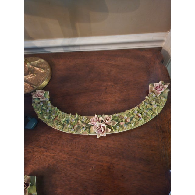 Mid 20th Century Vintage Capodimonte Floral Centerpiece - Centerpiece Enhancement For Sale - Image 5 of 16