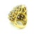 1960s 18k Gold Turquoise and Diamond Freeform Cocktail Ring, Size 7.5 For Sale - Image 9 of 17