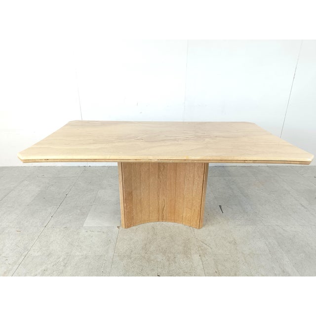 Vintage Travertine Dining Table, 1970s For Sale - Image 11 of 11