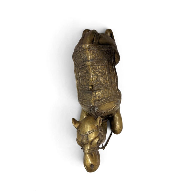Ornate Bronze Camel Sculpture For Sale - Image 9 of 11