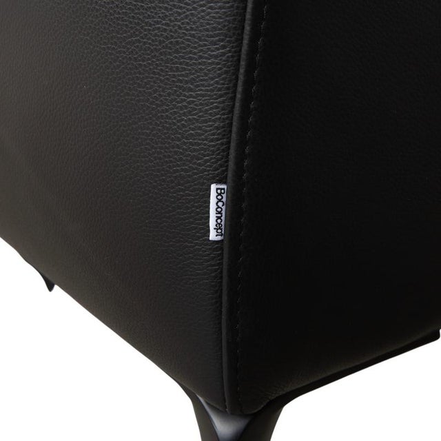 Zurich 2-Seater Sofa in Black Leather from BoConcept For Sale - Image 12 of 16