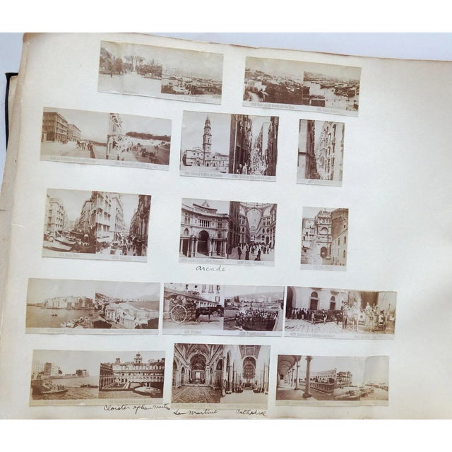 1900 - 1909 Antique Grand Tour Album Photographs Italy Handcolored Photos Postcards For Sale - Image 5 of 12