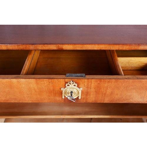 Empire Cabinet in Oak, Spruce, Mahogany Veneer and Brass, Austria, 1810s For Sale - Image 10 of 17