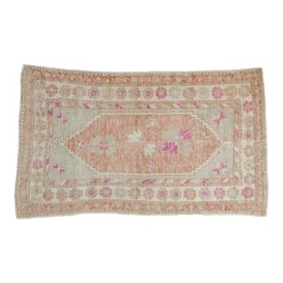 Vintage Distressed Oushak Rug - 2'10" x 4'6" For Sale