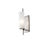 This one-light wall sconce combines vintage silver with frosted glass and bronze to create a sophisticated and modern...