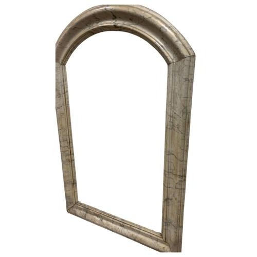 Antique French Marble Arched Mirror Frame, 1890s For Sale - Image 9 of 15