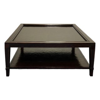 Bernhardt Living Vintage Patina Square Coffee Table For Sale