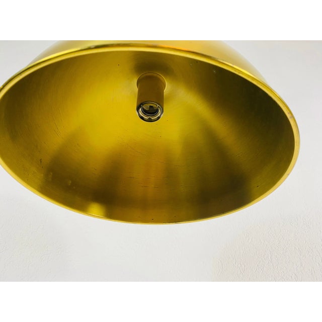 Florian Schulz Polished Brass Pendant Lamp by Florian Schulz, 1970s, Germany For Sale - Image 4 of 10