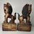 Mid 20th Century Mid 20th Century Primitive Carved Wood Foo Dogs - A Pair For Sale - Image 5 of 12
