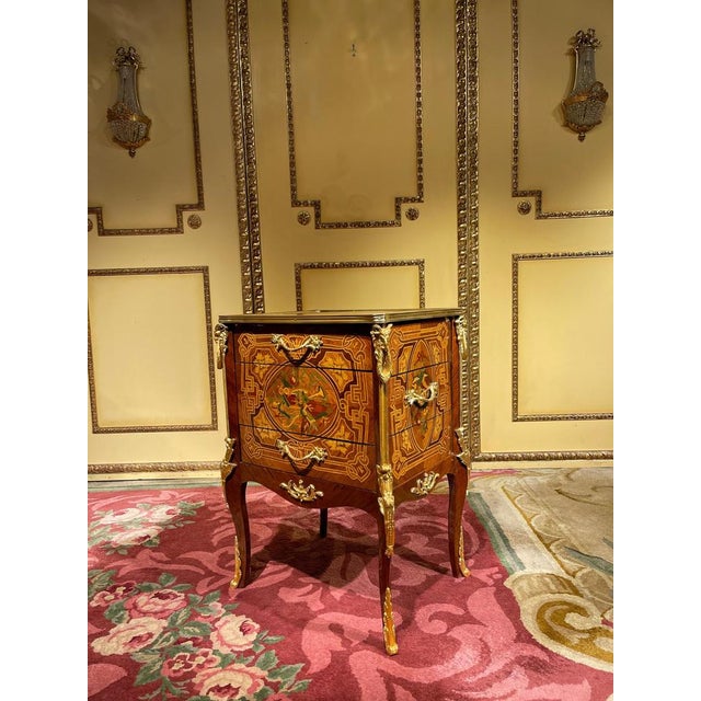 20th Century Napoleon III Side Table in Marquetry For Sale - Image 4 of 17