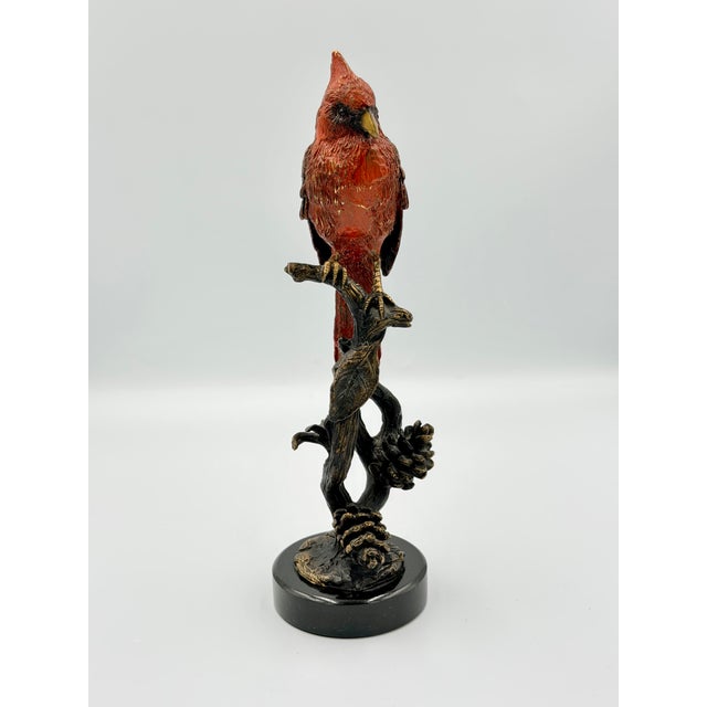 Discover the exquisite charm of this Scarlet Solstice Red Northern Cardinal figurine, a beautiful sculpture that brings...