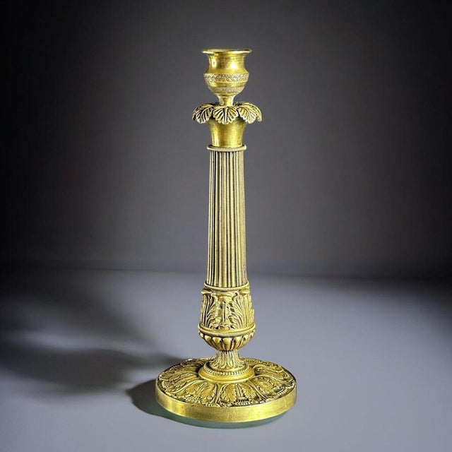 Antique French Bronze Candleholder, 1890s For Sale - Image 9 of 9