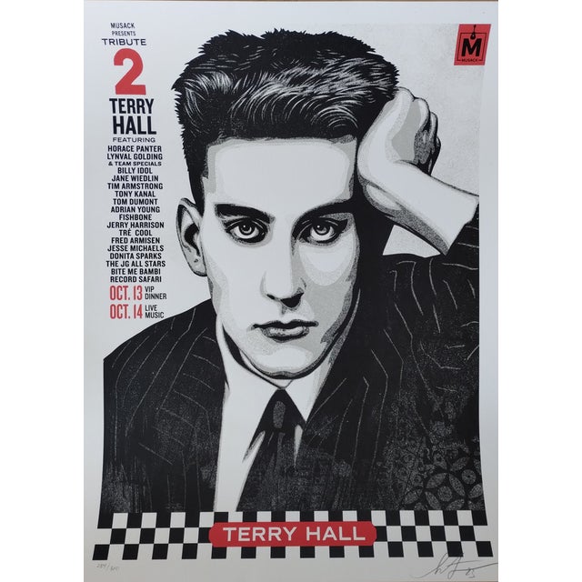 Shepard Fairey (Obey), Musack Terry Hall Tribute, Screenprint For Sale
