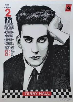 Shepard Fairey (Obey), Musack Terry Hall Tribute, Screenprint