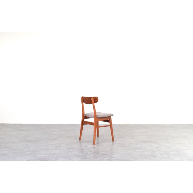 Wood Mid-Century Danish Teak and Wool Dining Chairs from Farstrup, 1960s, Set of 4 For Sale - Image 7 of 13