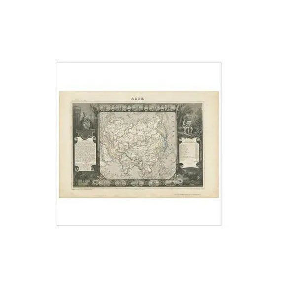 Antique Map of Asia attributed to V. Levasseur, 1854 For Sale - Image 4 of 9
