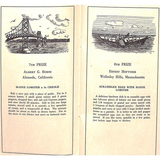 1950s "Maine: 27 New Lobster Recipes" 1955 For Sale - Image 5 of 14