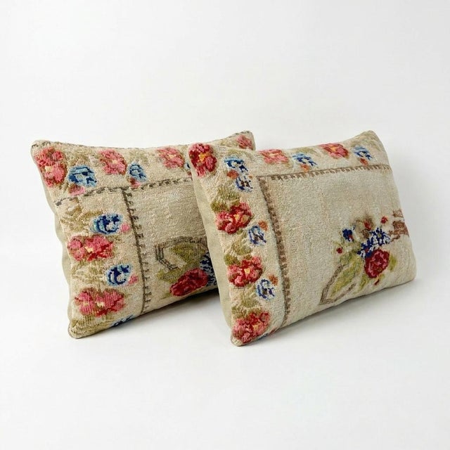 This beautiful 16'' x 24'' Turkish Kilim pillow cover set was made from authentic handwoven flatweave kilim. The...